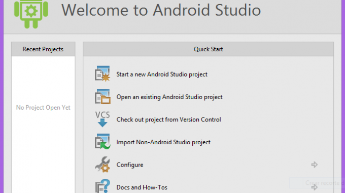 Pantalla Bienvenida Android Studio