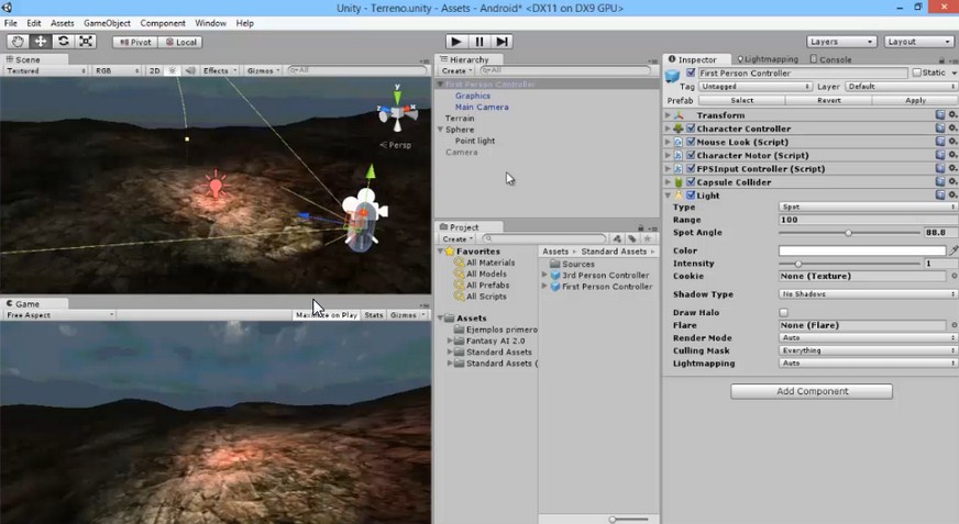 Video implementar dos camaras en Unity3D