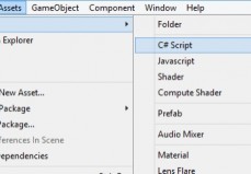 Editor Unity: Crear Script C#