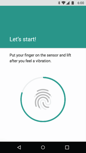 Android 6.0: acceso huella dactilar 