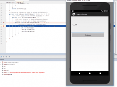 Cómo depurar aplicaciones con Android Studio: proyecto ejemplo